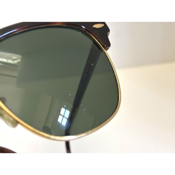 Ray-Ban RB3016 W0366 Havana Gold Clubmaster , Polarized G-15 Lens 51-21 - Picture 3 of 11